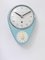 Mid-Century Modern Bill Wall Clock in Pastel Blue from attributed to Max Bill, Germany, 1950s 14