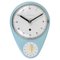 Mid-Century Modern Bill Wall Clock in Pastel Blue from attributed to Max Bill, Germany, 1950s, Image 1