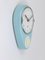 Horloge Murale Mid-Century Moderne en Bleu Pastel de attribuée à Max Bill, Allemagne, 1950s 16