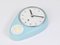 Mid-Century Modern Bill Wall Clock in Pastel Blue from attributed to Max Bill, Germany, 1950s 7