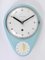 Mid-Century Modern Bill Wall Clock in Pastel Blue from attributed to Max Bill, Germany, 1950s, Image 13