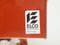 Regale aus rotem Backstein aus Kunststoff & verchromtem Metall von Elco, 1980er, 2er Set 13