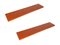 Red Brick Plastic and Chrome-Plated Metal Shelves from Elco, 1980s, Set of 2, Image 5
