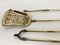 Antique Brass Fire Tools with Eagle Claws, Late 19th Century, Set of 5 27