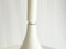 Lámpara colgante de metal blanco en forma de hongo y vidrio arenado de Martinelli Luce, años 60, Imagen 6