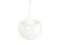 Lámpara colgante de metal blanco en forma de hongo y vidrio arenado de Martinelli Luce, años 60, Imagen 2