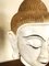 Burmesischer Buddha Kopf aus Lackiertem Marmor, 1750er 2