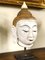 Burmesischer Buddha Kopf aus Lackiertem Marmor, 1750er 9