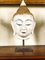 Burmesischer Buddha Kopf aus Lackiertem Marmor, 1750er 1