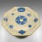 Antiker englischer dekorativer Keramik Tortenständer & Bon Bon Schale, 1920, 2 . Set 3
