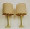 Large Brass Table Lamps with Lampshades from Metalarte, Spain, 1960s, Set of 2 22