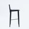 Italian Black Leather Barstools by Fasem, Set of 2 17