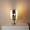 Modell Gamma Wandlampe aus Formglas mit Gestell aus vernickeltem Messing von Sergio Mazza für Artemide, 1960er 4