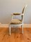 Medaillon Armlehnstuhl & Beistellstuhl aus Lackiertem Holz im Louis XVI Stil, 1950er, 2er Set 15