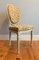 Louis XVI Style Medaillon Armchair & Side Chair in Lacquered Wood, 1950s, Set of 2 8