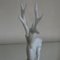Figura de ciervo de vidrio sobre pedestal de mármol de Istvan Komaromy, Reino Unido, años 50, Imagen 7