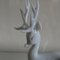 Glass Stag Figurine on Marble Plinth by Istvan Komaromy, UK, 1950s, Image 6