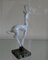 Figura de ciervo de vidrio sobre pedestal de mármol de Istvan Komaromy, Reino Unido, años 50, Imagen 5