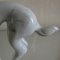 Figura de ciervo de vidrio sobre pedestal de mármol de Istvan Komaromy, Reino Unido, años 50, Imagen 8