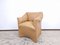 Brown Leather Tentazione Armchairs by Mario Bellini for Cassina, Set of 3 6
