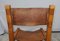 Vintage Chairs in Elm and Leather from Maison Regain, 1970, Set of 4 15