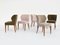 Stühle aus Hellem Taubengrauem Samt von Osvaldo Borsani für Atelier Borsani Varedo, Italien, 1950er, 5 . Set 5