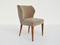 Chairs in Light Dove Gray Velvet by Osvaldo Borsani for Atelier Borsani Varedo, Italy, 1950s, Set of 5 1