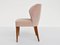 Chair Upholstered in Light Pink Velvet by Osvaldo Borsani for Atelier Borsani Varedo, Italy, 1950s, Set of 2 2