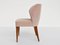 Chair Upholstered in Light Pink Velvet by Osvaldo Borsani for Atelier Borsani Varedo, Italy, 1950s, Set of 2, Image 2