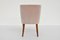 Stuhl mit hellrosa Samtbezug von Osvaldo Borsani für Atelier Borsani Varedo, Italien, 1950er, 2er Set 5