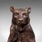 Reposapiés alemán vintage del oso de la Selva Negra de bronce y mármol, años 70. Juego de 2, Imagen 11