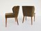 Chair Upholstered in Turtledove Velvet by Osvaldo Borsani for Atelier Borsani Varedo, Italy, 1950s, Set of 2 1
