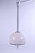 Space Age German Opaline Hanging Lamp with Harmonica Cord, 1960s 1