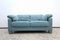 Blaues Leder Modell DS 17 #2 Sofa von de Sede 8