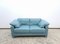 Blaues Leder Modell DS 17 #2 Sofa von de Sede 1