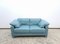 Blue Leather Model DS 17 # 2 Sofa from de Sede 1