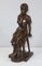 A. Massoulle, Jeune fille assise, Fine 1800, Bronzo, Immagine 3