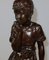 A. Massoulle, Jeune fille assise, Fine 1800, Bronzo, Immagine 10