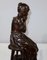 A. Massoulle, Jeune fille assise, Fine 1800, Bronzo, Immagine 14
