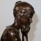 A. Massoulle, Jeune fille assise, Late 1800s, Bronze 13