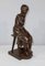 A. Massoulle, Jeune fille assise, Fine 1800, Bronzo, Immagine 1