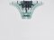 Large Glass Segmented Flush Light by Max Ingrand for Fontana Arte, Italy, 1969 2