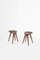 Carved Wooden Stools by Mogens Lassen, 1960s, Set of 2 1