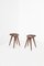 Carved Wooden Stools by Mogens Lassen, 1960s, Set of 2, Image 1