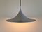 Silver Colored Semi Pendant Lamp by Bonderup & Torsten Thorup for F&M 6