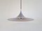 Silver Colored Semi Pendant Lamp by Bonderup & Torsten Thorup for F&M 1