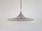 Silver Colored Semi Pendant Lamp by Bonderup & Torsten Thorup for F&M, Image 1