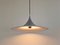 Silver Colored Semi Pendant Lamp by Bonderup & Torsten Thorup for F&M 7