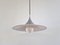 Silver Colored Semi Pendant Lamp by Bonderup & Torsten Thorup for F&M 5