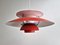 Red Ph5 Pendant Lamp by Poul Henningsen for Louis Poulsen, Denmark, Image 2